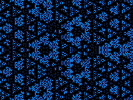 Seamless pattern with blue numbers on black background. Vector illustration.の写真素材
