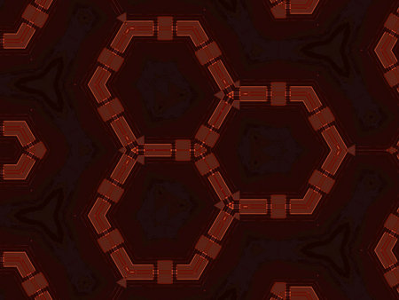Kaleidoscope of color with beautiful ornamental - Thorough background summary - seamlessの写真素材