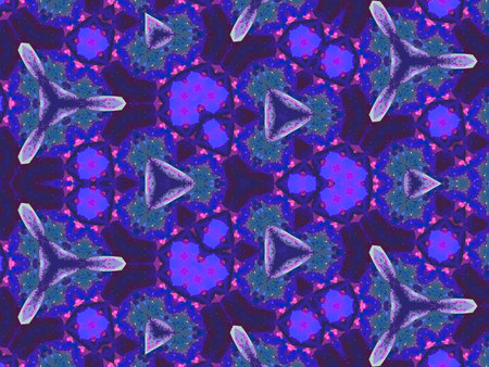 Kaleidoscope of color with beautiful ornamental - Thorough background summary - seamlessの写真素材