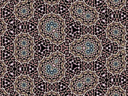 Seamless patterned background in the form of a kaleidoscope.の写真素材