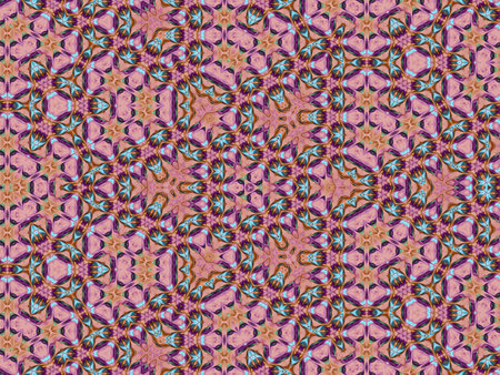 Seamless kaleidoscope pattern. symmetrical background. For eg fabric, wallpaper, wall decorations.の写真素材