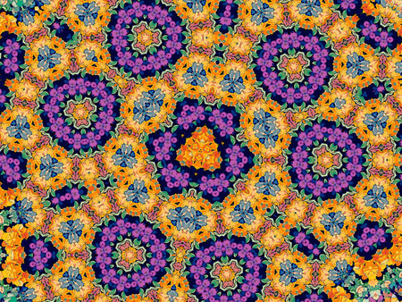Seamless pattern with mandala ornament. Vintage decorative elements.の写真素材