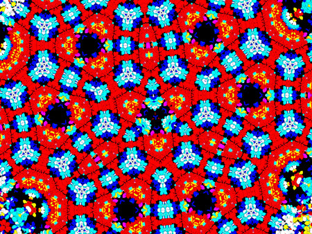 Colorful abstract kaleidoscope background. Seamless pattern.