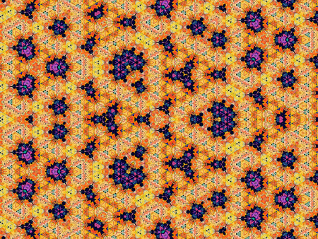 Seamless pattern with mandala shape. Vintage decorative elements. Hand drawn background. Islam, Arabic, Indian, ottoman motifs.の写真素材
