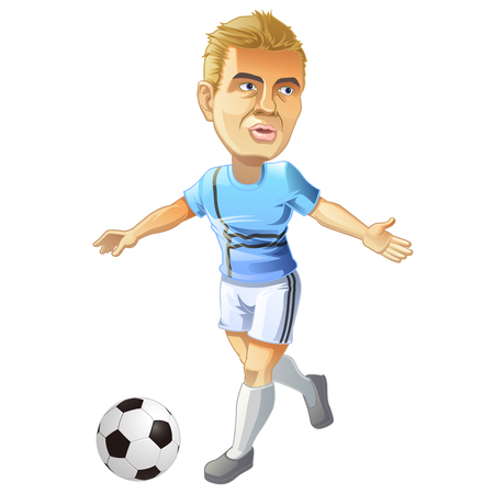 Football player.のイラスト素材