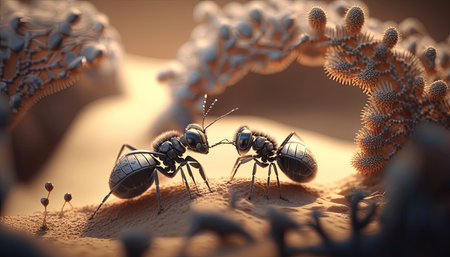 Ants illustration by generative AIの素材