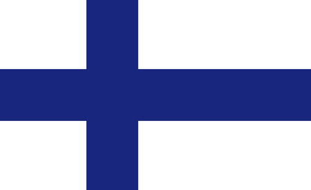 Finland flag. Official colors. Vector illustrationのイラスト素材