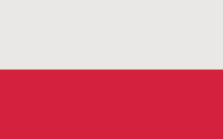 Poland flag. Polish national official colors. Correct proportion. Vector illustrationのイラスト素材