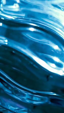Abstract striped blue background with light and dark stripes and stains...の写真素材