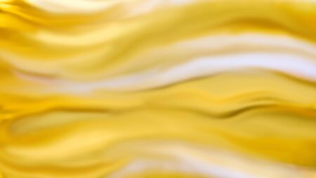 Orange and yellow background of abstract warm curves, hot wave, continuous lines with neon glow. template for card or banner. can be used for background or wallpaperの写真素材
