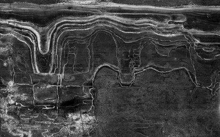 Black and white marble texture background. Abstract black and white marble patternの写真素材
