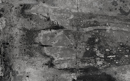 Black and white grunge background. Texture of old concrete wall.の写真素材