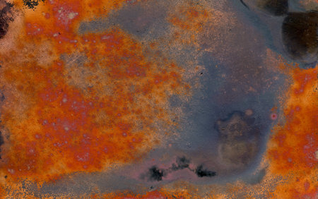 abstract background with grunge stains on rusty metal surface, abstract backgroundの写真素材