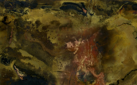 Abstract watercolor background. Texture of watercolor stains on paper.の写真素材