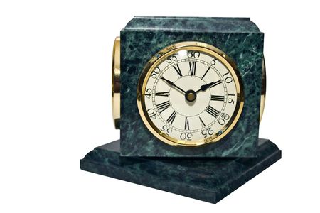 clock on a white backgroundの写真素材