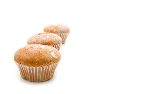 cakes on a white backgroundの写真素材