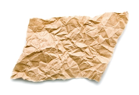 old paper on a white background