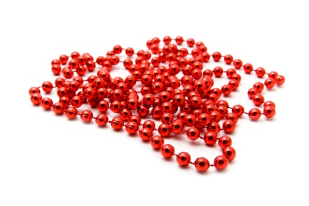 beads on a white background の写真素材
