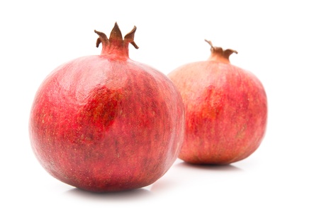 pomegranate on a white backgroundの写真素材