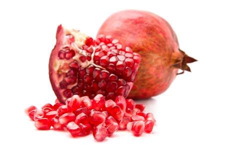 pomegranate on a white background 
の写真素材