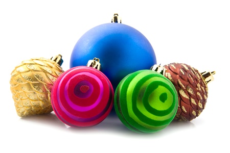 decoration to Christmas on a white background の写真素材