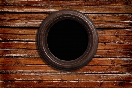 old wall with a scope for picturesの写真素材