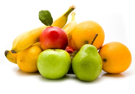 fruit on a white backgroundの写真素材