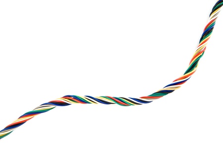 wires on a white background