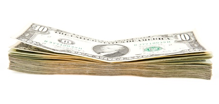 dollars on a white background