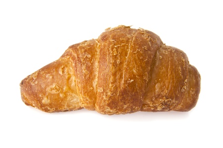 croissant on a white backgroundの写真素材