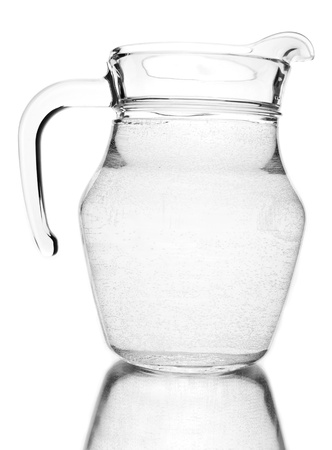 jug of water on a white backgroundの写真素材