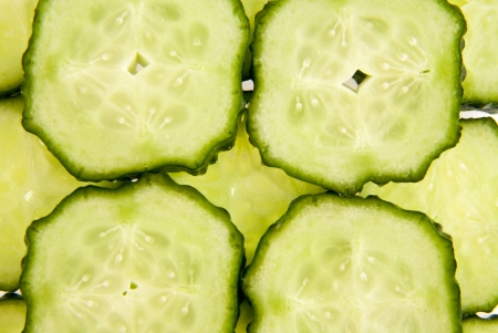 fresh cucumbers as the backgroundの写真素材