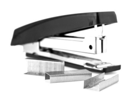 stapler on a white background