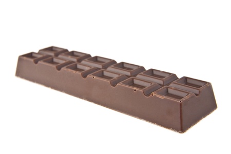 chocolate on a white backgroundの写真素材