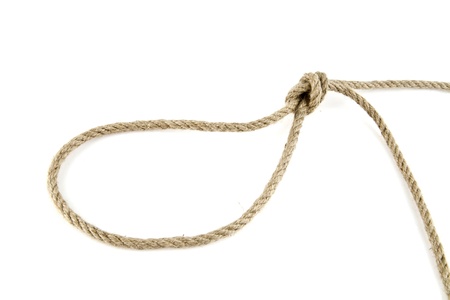 rope on a white background