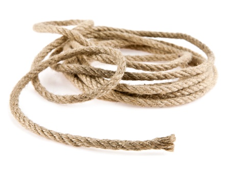 rope on a white background