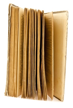 old book on a white backgroundの写真素材