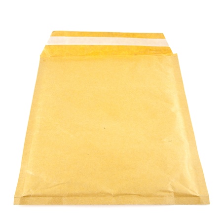 the envelope on a white backgroundの写真素材