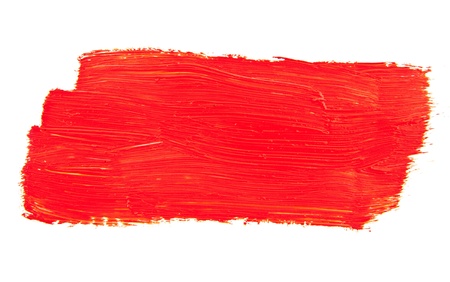 red paint on a white backgroundの写真素材