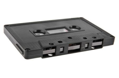 audio cassette on a white background