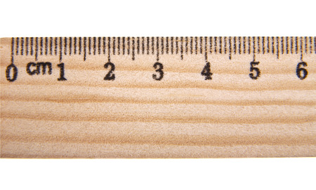 wooden line on a white background