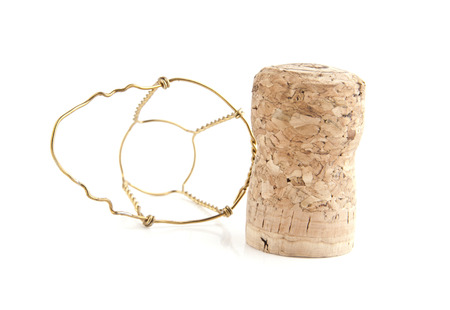 cork on a white backgroundの写真素材