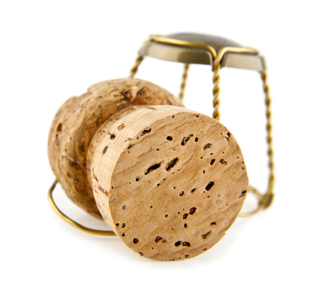cork on a white backgroundの写真素材