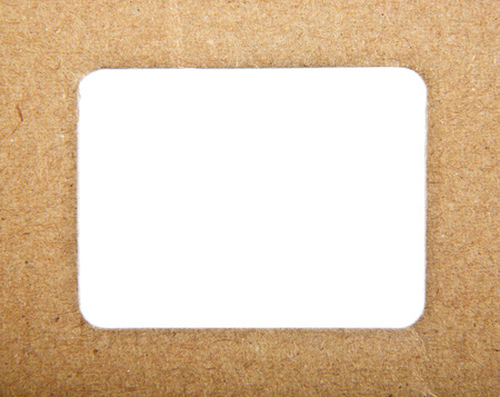 cardboard on a white backgroundの写真素材