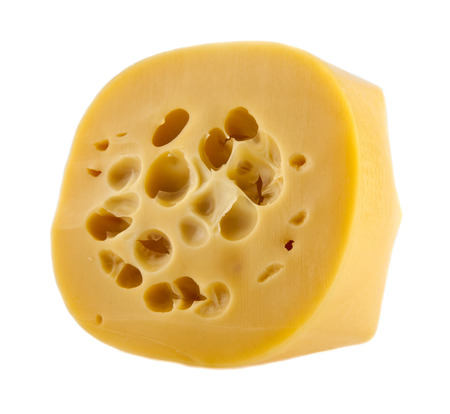 cheese on white backgroundの写真素材