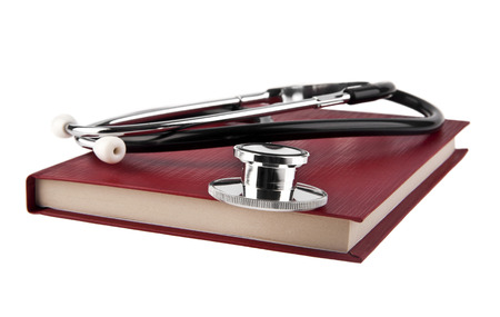 stethoscope isolated on white backgroundの写真素材