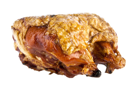 chicken meat on a white backgroundの写真素材