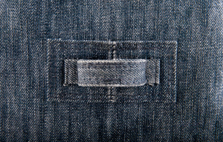 blue denim fabric as the background