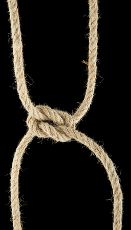 rope on a black backgroundの写真素材