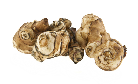 Jerusalem artichoke isolated on white background